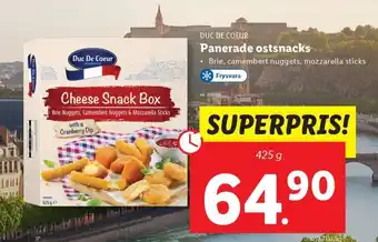 Lidl DUC DE COEUR Panerade ostsnacks erbjuda