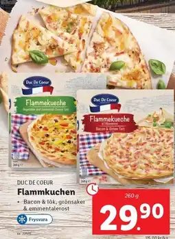 Lidl DUC DE COEUR Flammkuchen erbjuda