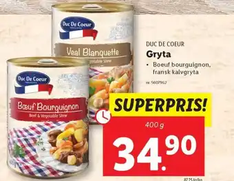 Lidl Duc De Coeur erbjuda