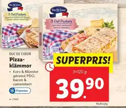 Lidl Duc De Coeur Pizza- klämmor erbjuda