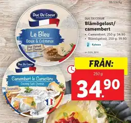 Lidl Duc De Coeur Blåmögelost/ camembert erbjuda