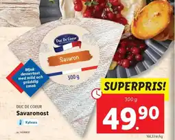 Lidl DUC DE COEUR Savaronost erbjuda