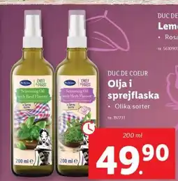 Lidl DUC DE COEUR Olja i sprejflaska erbjuda