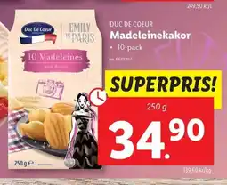 Lidl DUC DE COEUR Madeleinekakor erbjuda