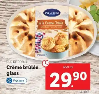 Lidl Duc De Coeur Crème Brûlée erbjuda