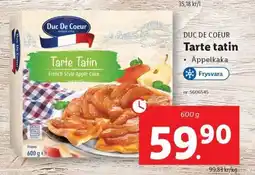 Lidl DUC DE COEUR Tarte tatin Äppelkaka erbjuda