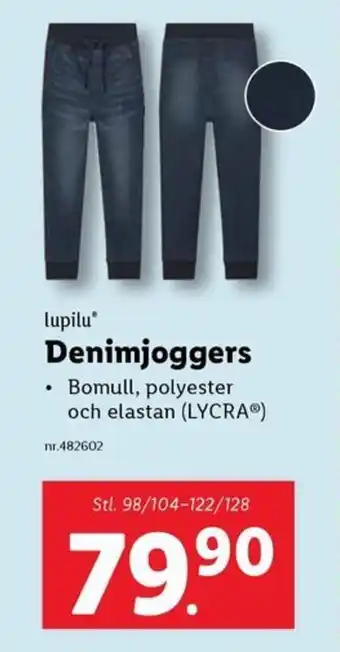 Lidl Lupilu denimjoggers erbjuda