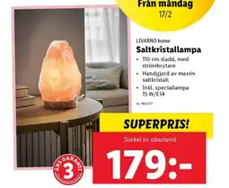 Lidl LIVARNO home Saltkristallampa erbjuda