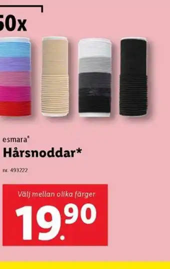 Lidl Esmara hårsnoddar* erbjuda