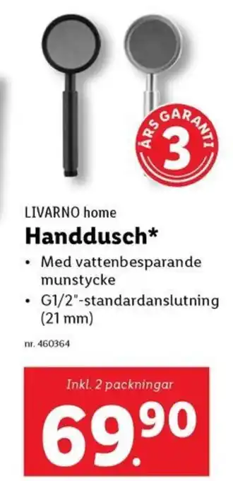 Lidl LIVARNO home Handdusch* erbjuda