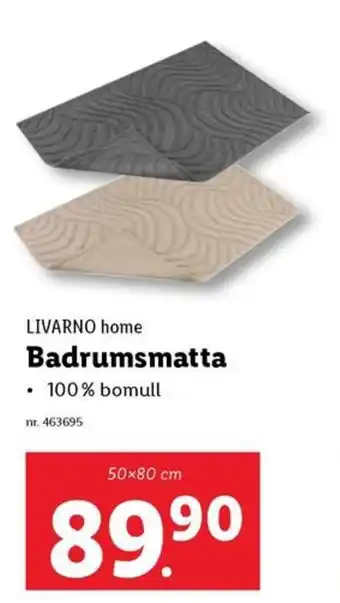 Lidl LIVARNO home Badrumsmatta erbjuda