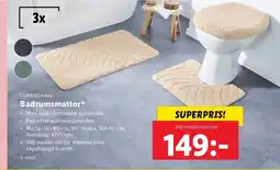 Lidl LIVARNO home Badrumsmattor* erbjuda