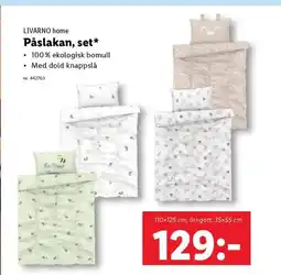 Lidl LIVARNO home Påslakan, set* erbjuda