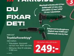 Lidl PARKSIDE Tryckluftsverktyg* erbjuda