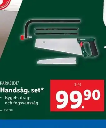 Lidl PARKSIDE Handsåg, set erbjuda