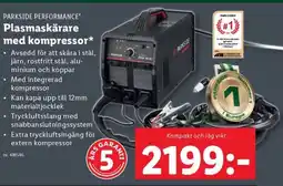 Lidl PARKSIDE PERFORMANCE® Plasmaskärare med kompressor* erbjuda