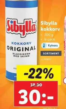 Lidl Sibylla kokkorv erbjuda