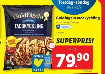 Lidl Guld Fågeln TACOKYCKLING erbjuda