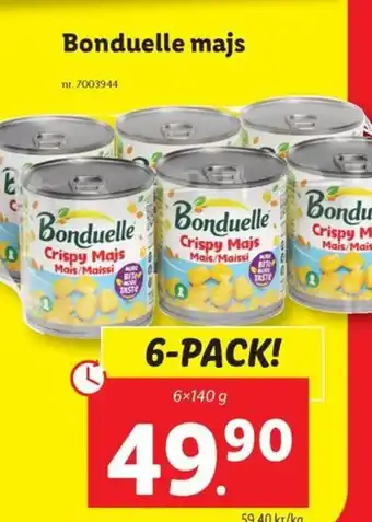 Lidl Bonduelle majs erbjuda