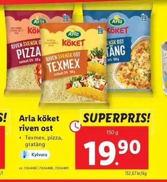 Lidl Arla köket riven ost erbjuda