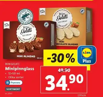 Lidl BQN Gelati Minipinnglass erbjuda