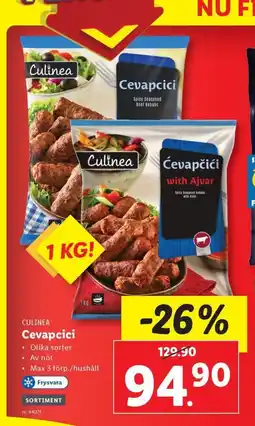 Lidl Culinea Ćevapčići erbjuda