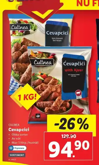 Lidl Culinea Ćevapčići erbjuda