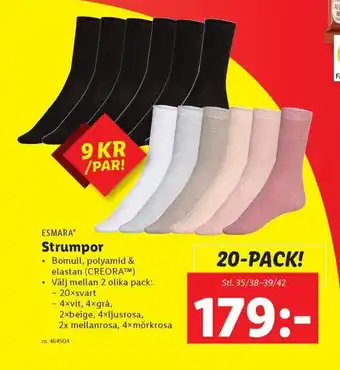 Lidl ESMARA Strumpor erbjuda