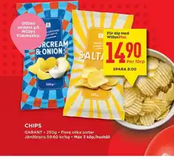 Willys Chips erbjuda