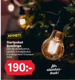 DollarStore Startpaket ljusslinga erbjuda