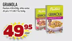 Supergrossen GRANOLA erbjuda