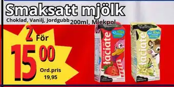 Supergrossen Smaksatt mjölk erbjuda