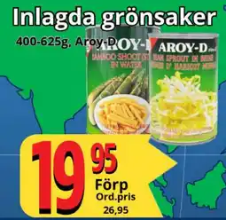 Supergrossen Inlagda grönsaker erbjuda