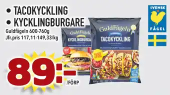 Supergrossen TACOKYCKLING • KYCKLINGBURGARE erbjuda