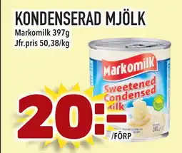 Supergrossen KONDENSERAD MJÖLK erbjuda