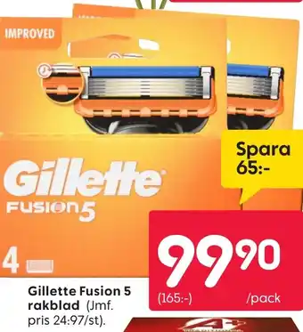 Rusta Gillette Fusion 5 rakblad (Jmf. erbjuda