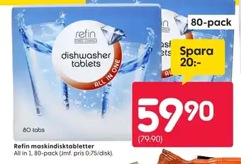 Rusta Refin maskindisktabletter erbjuda