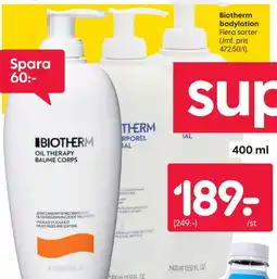 Rusta Biotherm Bodylotion erbjuda