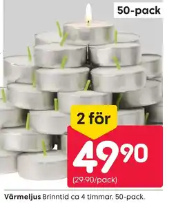 Rusta Värmeljus erbjuda