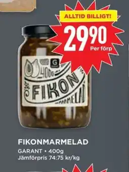 Willys GARANT Fikonmarmelad erbjuda