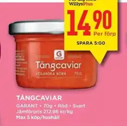 Willys GARANT Tångcaviar erbjuda