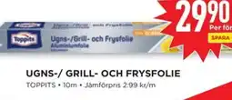 TOPPITS Ugns-/ grill- och frysfolie