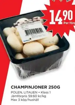 Willys Champinjoner erbjuda