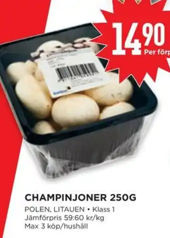Willys Champinjoner erbjuda