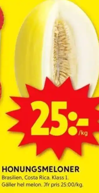 ICA Kvantum Honungsmeloner erbjuda