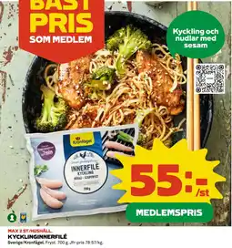 Coop KYCKLINGINNERFILÉ erbjuda