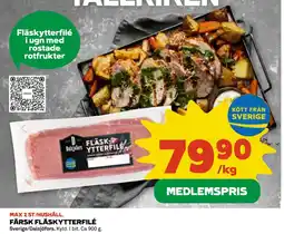 Coop FÄRSK FLÄSKYTTERFILÉ erbjuda