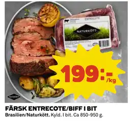 Coop FÄRSK ENTRECOTE/BIFF I BIT erbjuda