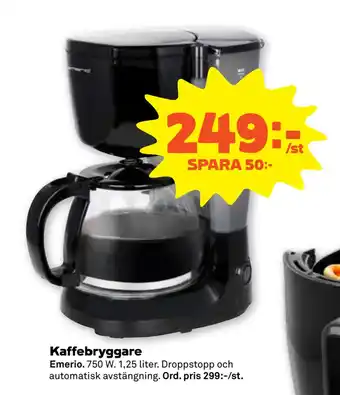 Stora Coop Kaffebryggare erbjuda