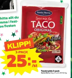 Stora Coop Tacokrydda 3-pack erbjuda